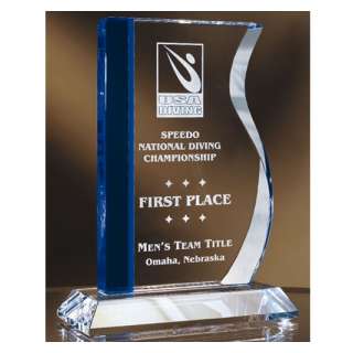 Blue Wave Crystal Award