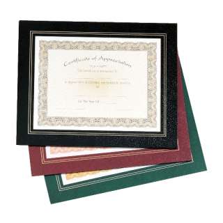 Black Leatherette Certificate Holder