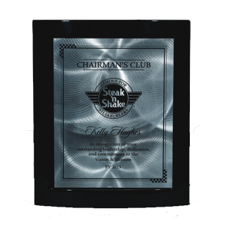 Ebony Eclipse Plaque with Full Color Imprint