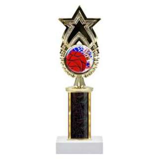12" Basketball Column Trophy
